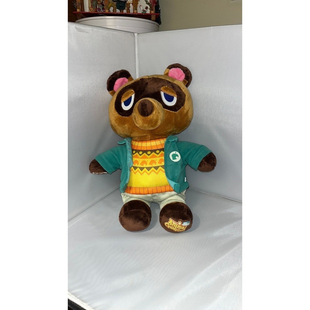 Build-A-Bear Animal Crossing Horizons Tom Nook Plush Stuffed Animal Toy 16"